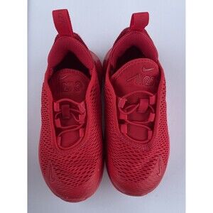NEW Nike Air Max 270 Boys Size 8c Mismatch Red Running Shoes DM8876-600